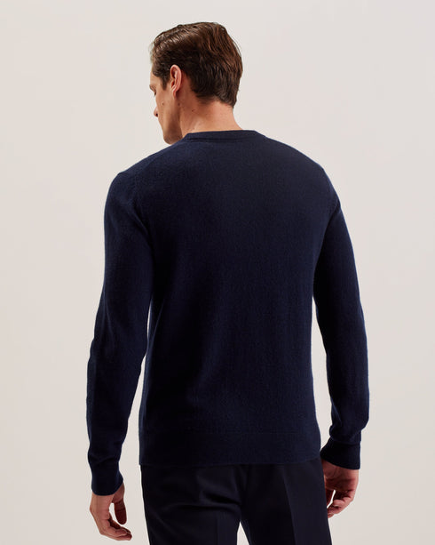 ATESY-Knitwear-LS Regular Cashmere Crew Neck- Ted Baker Romania